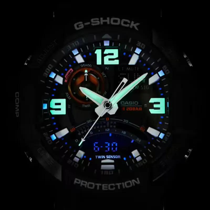 G-Shock Master of G-Air Pilot-Inspired Twin Sensor Men's Watch- GA-1000-1A